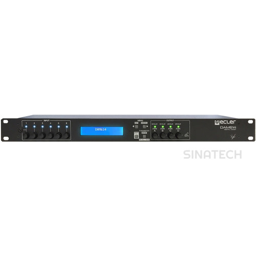 Ecler  DAM614 DSP-аудиопроцессор с программируемым микшером