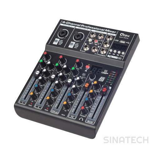  Qtex QAP MXT4 4-канальный микшерный пульт