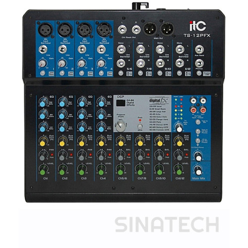  ITC S-12PFX Профессиональный цифровой микшер