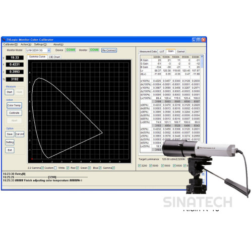 TVLogic LUM Calibration